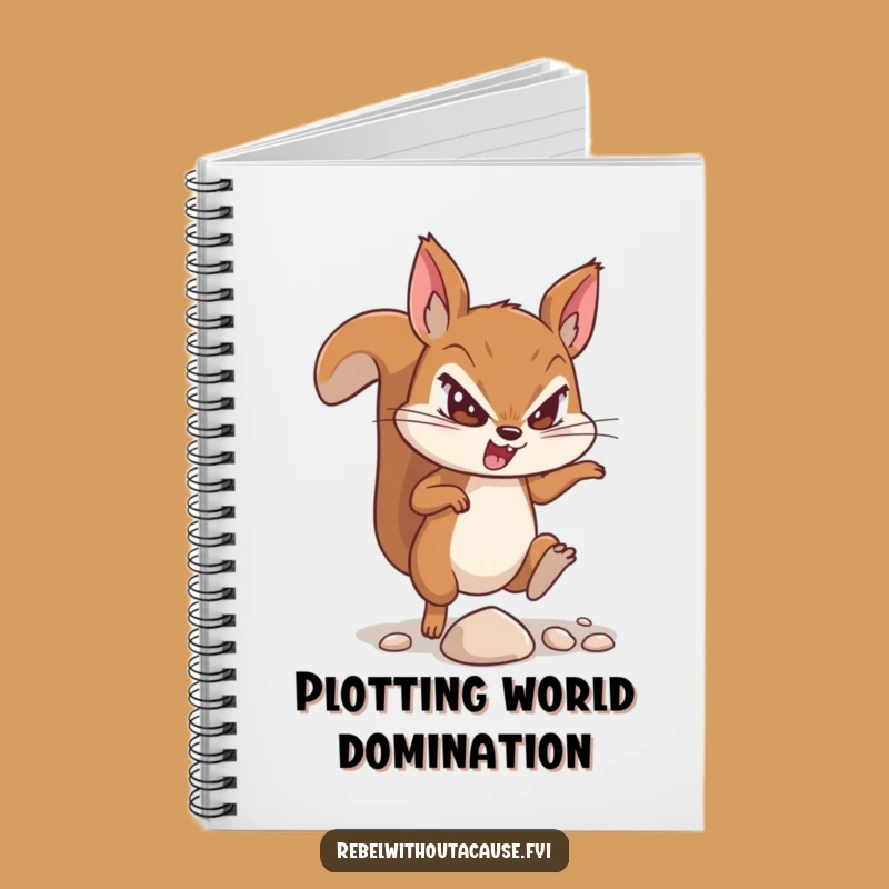 Funny Defiant Squirrel Notebook - Jot Down Your Grit - Perfect Funny Gift!