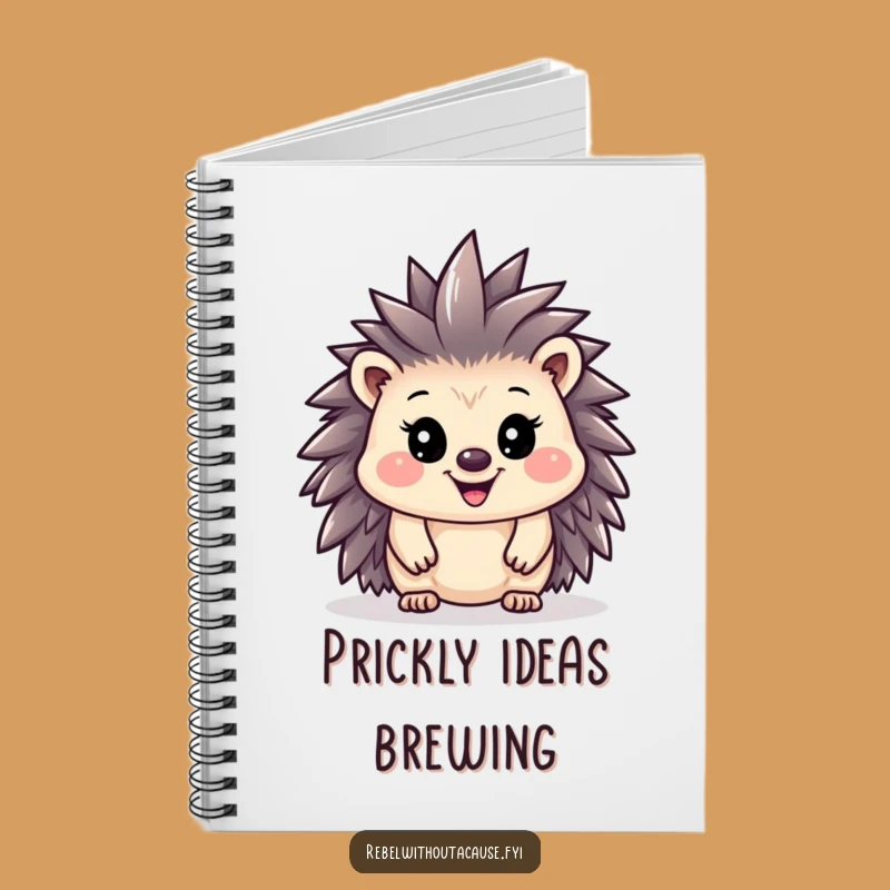 Funny Hedgehog Mohawk Notebook: Jot Down Your Punk Anthems
