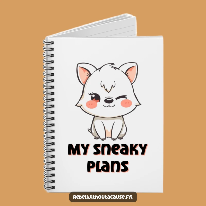 Funny Mischievous Animal Chalk Stencil Notebook, Plan Your Fun Funny Gift
