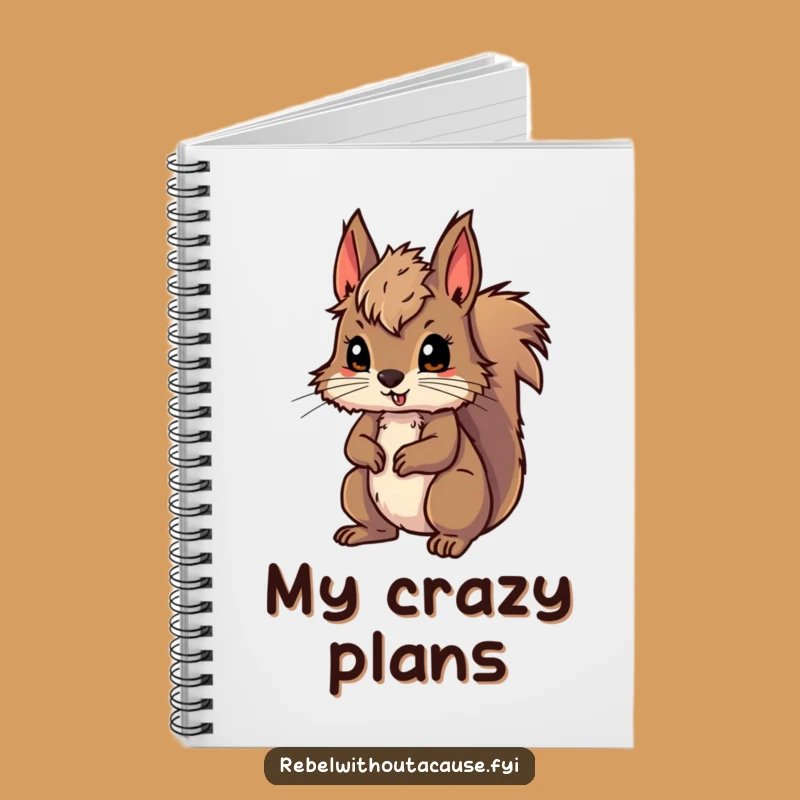 Funny Wild Squirrel Adventure Notebook: Plan Your Expeditions with Whimsy