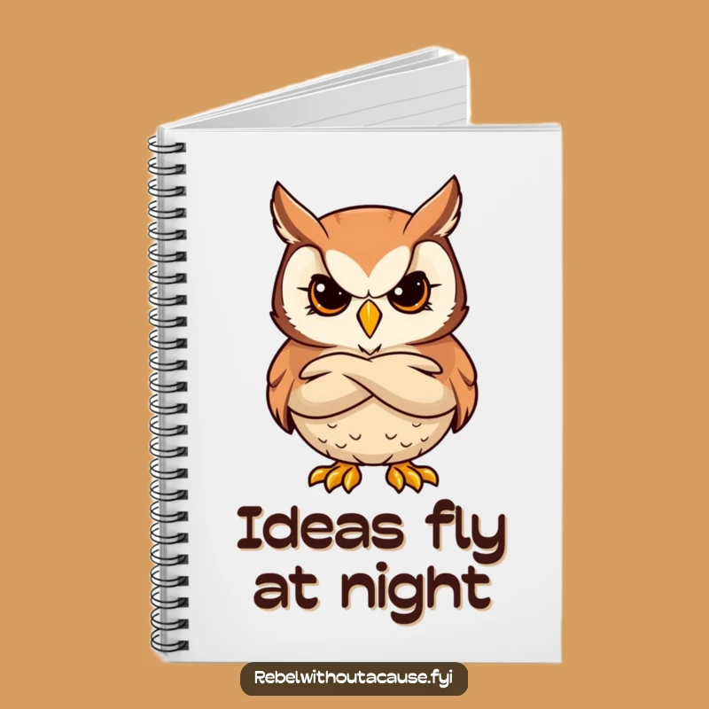 Funny Bold Owl Notebook: Jot Down Wise Thoughts - Perfect Funny Gift!