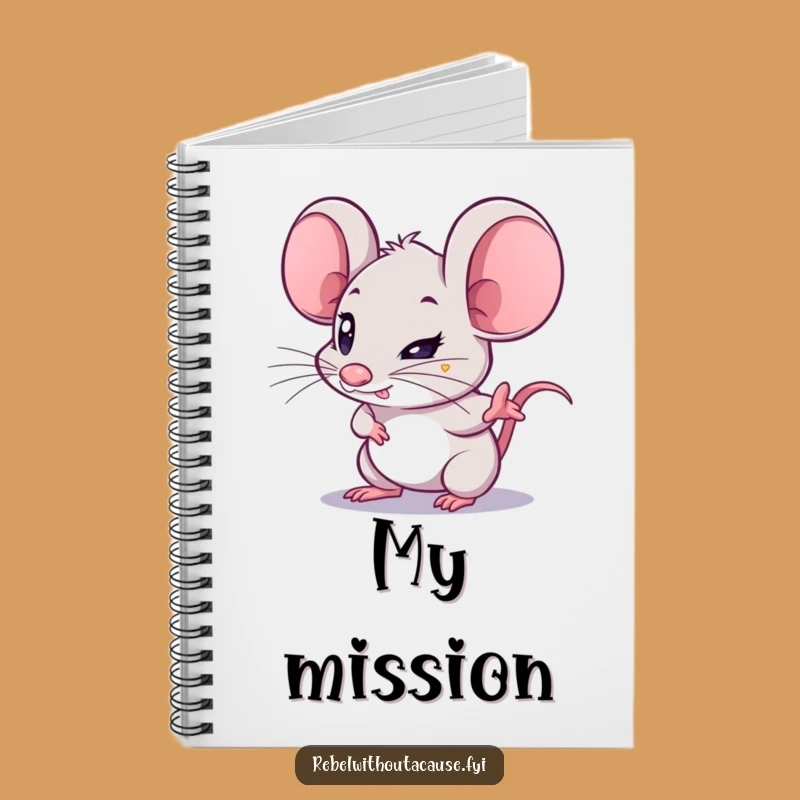 Funny Mouse Determination Notebook: Jot Down Goals with Focus from this Rodent, A Creative Funny Gift!