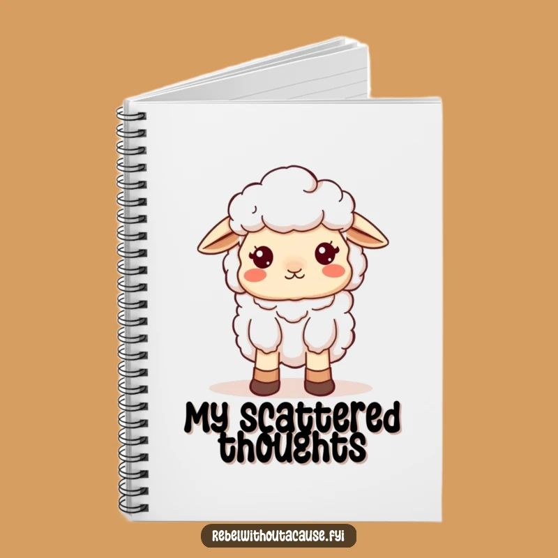 Funny Sheep Scattered Notebook: Jot Down Ideas with Whimsy from this Ewe, A Creative Funny Gift!