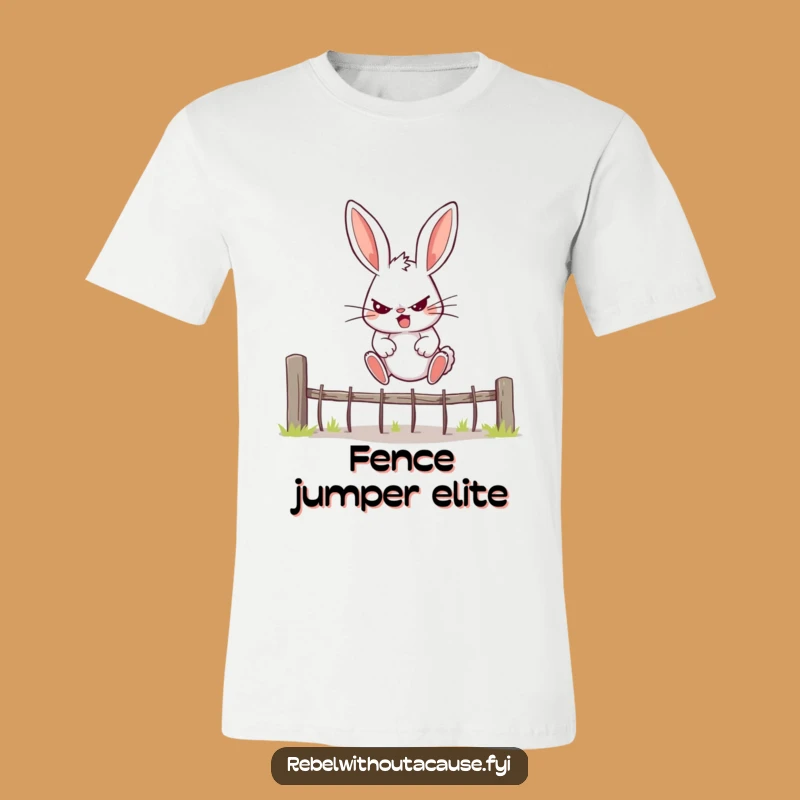Funny Rebellious Bunny T-Shirt - Hilarious Motivational Apparel