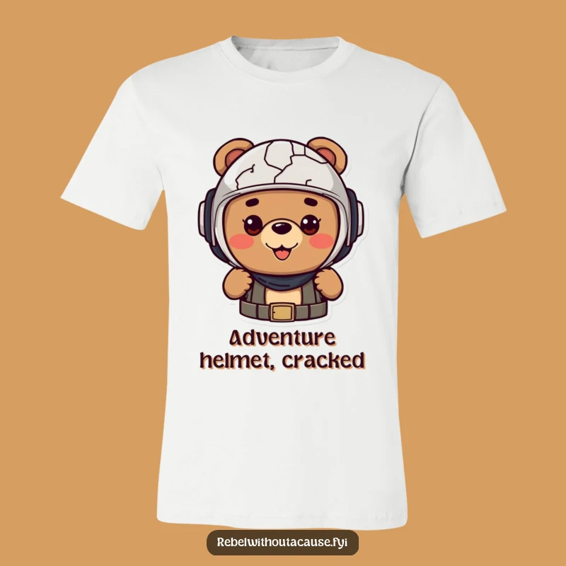 Funny Cheerful Bear T-Shirt - Adventure Ready Tee - Awesome Funny Gift