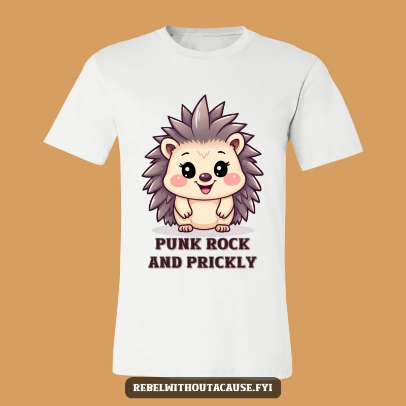 Funny Hedgehog Mohawk T-Shirt: Unleash Your Inner Rebel