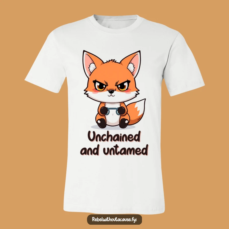Funny Kawaii Fox T-Shirt: Freedom Fighter Shirt, Awesome Funny Gift
