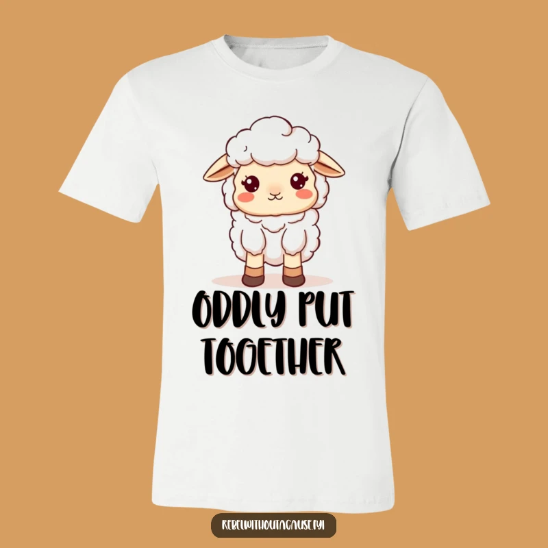 Funny Sheep Scattered T-Shirt: Wear Your Quirky Style with this Cute Ewe, A Hilarious Funny Gift!