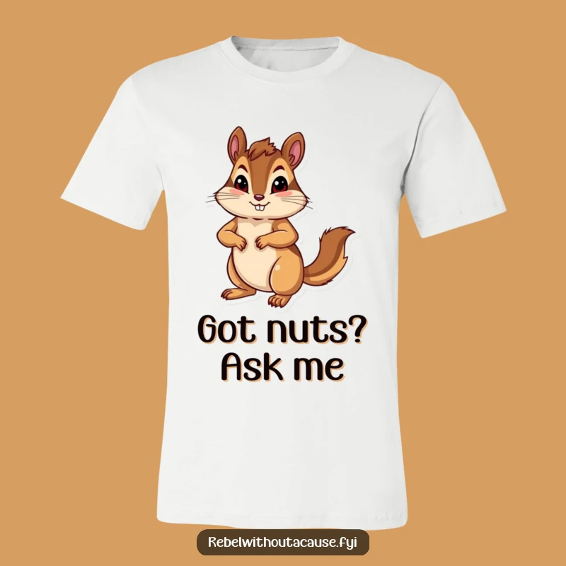Funny Chipmunk Pose T-Shirt: Bold Confident Animal Tee, Sass Gift