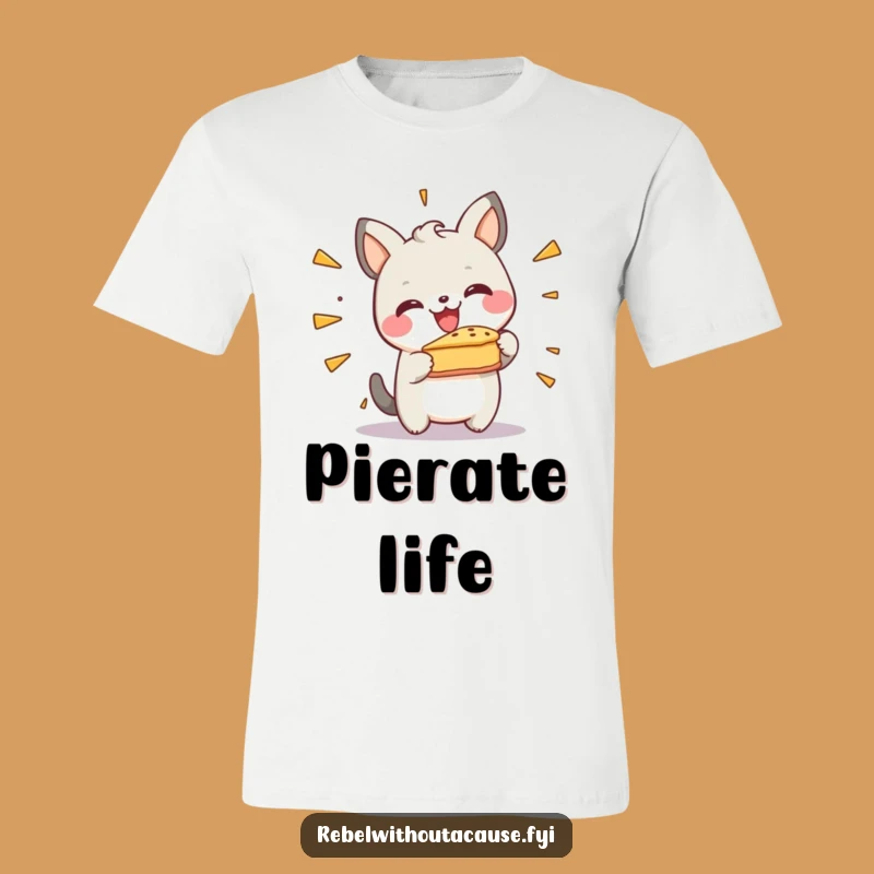 Funny Pie Smash Animal T-Shirt: Wear Your Joyful Messiness Proudly!