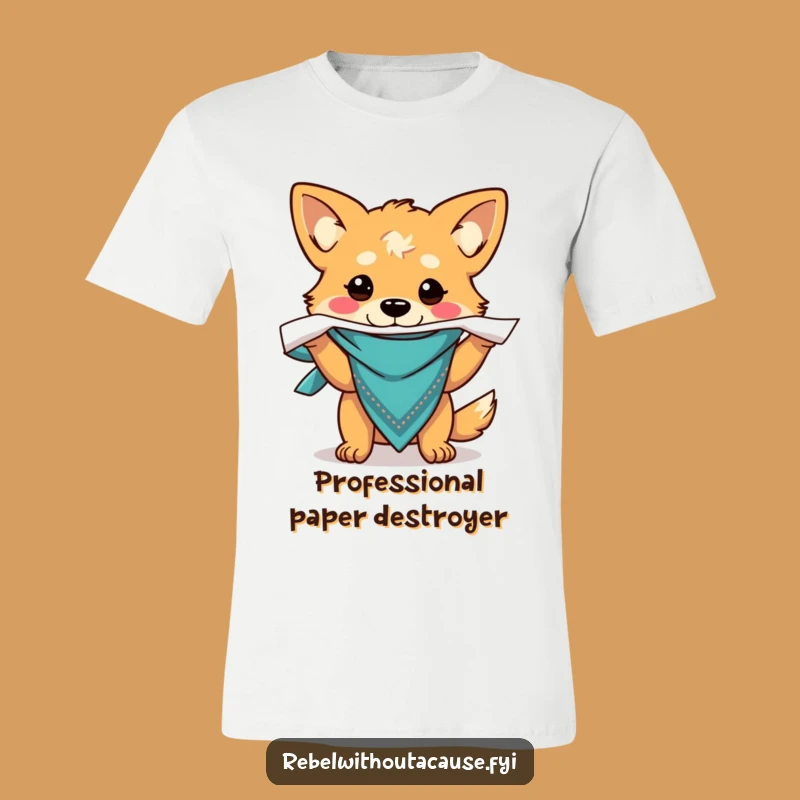 Funny Dog Paper Shredder Tee - Wear Your Inner Rebel!