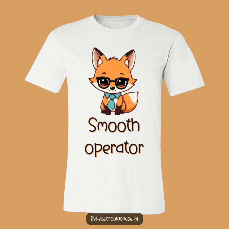 Funny Fox T-Shirt: Jaunty Tie, Swagger Attitude, Stylish Gift