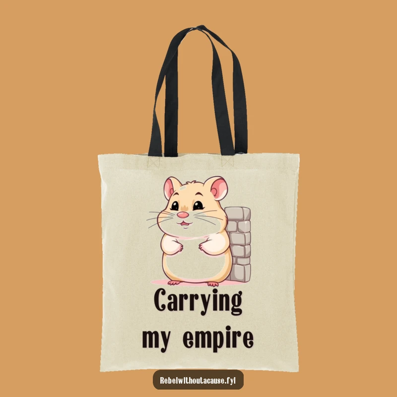 Funny Hamster Confidence Tote Bag: Carry Your Sass with Style!