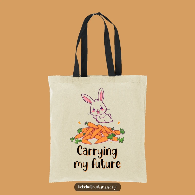 Funny Bunny Dash Tote Bag: Carry Your Energy with Style!