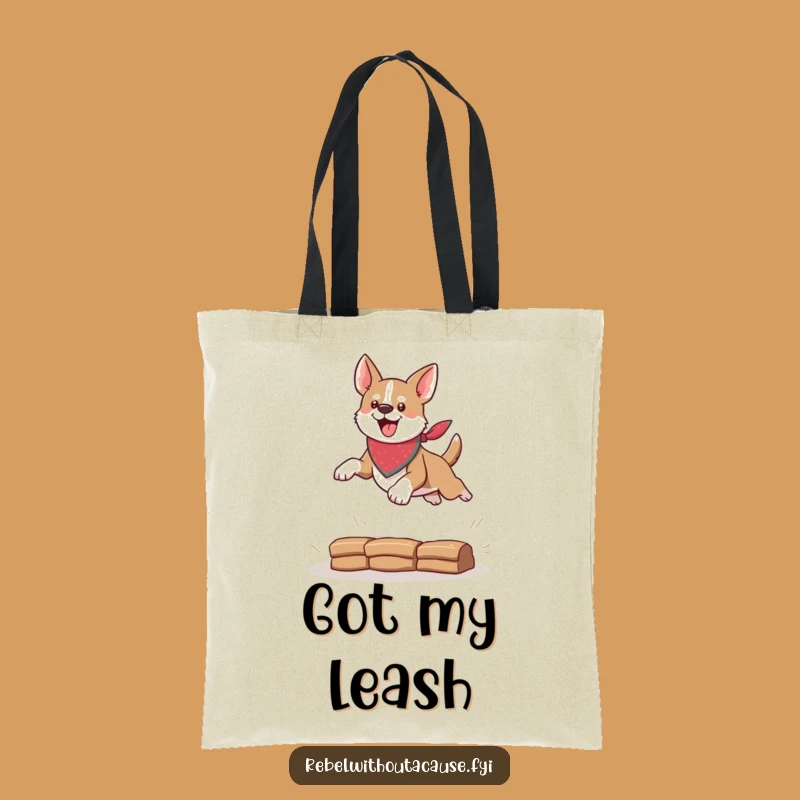 Funny Daring Dog Bandana Tote Bag: Carry Your Essentials on a Hilarious Adventure