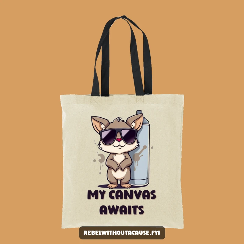 Funny Cool Animal Graffiti Tote Bag: Carry Your Laughs in Style